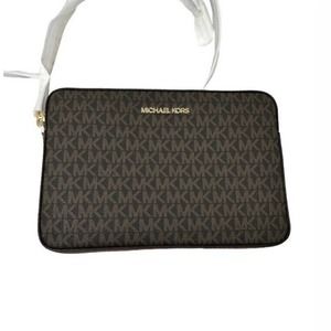 Handbag Purse Michael Kors Brown Jet Set Camera Bag Monogram